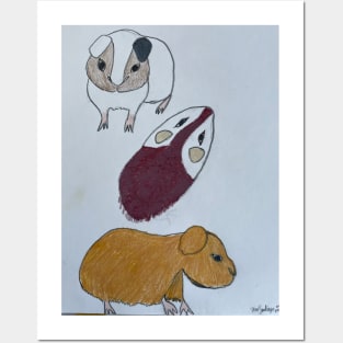 The Three Guinea Pigs Posters and Art